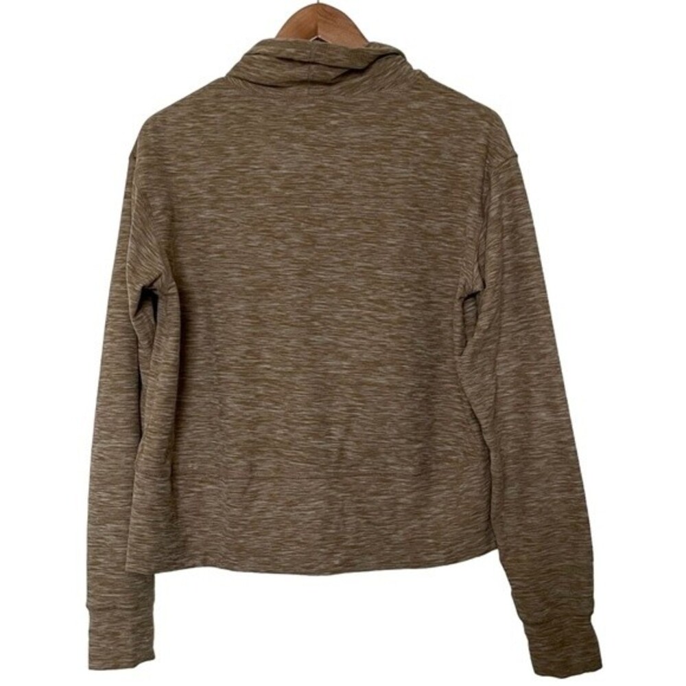 EUC Avia Crop Cowl Neck Long Sleeve Athletic Sweatshirt. Brown. Size M.